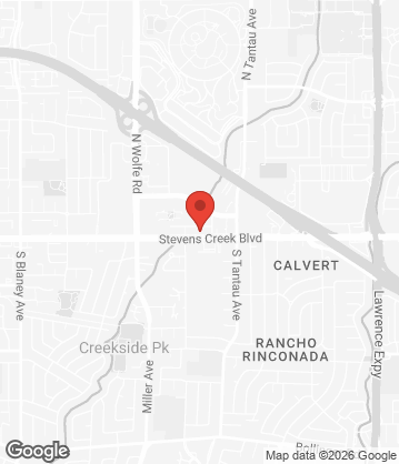 Map of Pineapple Thai - 19369 Stevens Creek Boulevard, Cupertino, CA, 95014, US